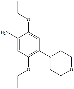 2,5-diethoxy-4-morpholin-4-ylaniline 化学構造式