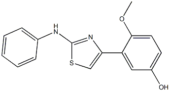 3-(2-anilino-1,3-thiazol-4-yl)-4-methoxybenzenol
