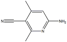 6-氨基-2.4-二甲基氰吡啶,,结构式