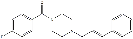 (4-fluorophenyl){4-[(E)-3-phenyl-2-propenyl]piperazino}methanone