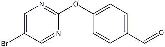 4-[(5-bromo-2-pyrimidinyl)oxy]benzenecarbaldehyde,,结构式