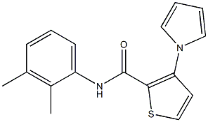 N-(2,3-dimethylphenyl)-3-(1H-pyrrol-1-yl)-2-thiophenecarboxamide 结构式
