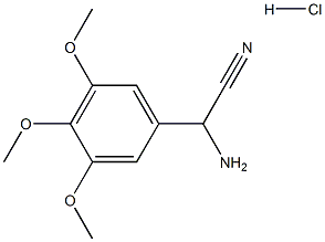 amino(3,4,5-trimethoxyphenyl)acetonitrile hydrochloride 结构式