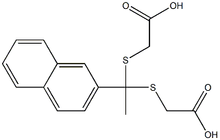 2-{[1-[(carboxymethyl)thio]-1-(2-naphthyl)ethyl]thio}acetic acid