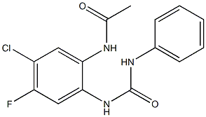 N1-{2-[(anilinocarbonyl)amino]-5-chloro-4-fluorophenyl}acetamide