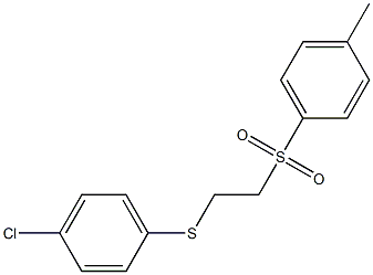 1-({2-[(4-chlorophenyl)thio]ethyl}sulfonyl)-4-methylbenzene,,结构式