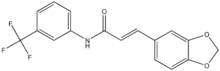 N1-[3-(trifluoromethyl)phenyl]-3-(1,3-benzodioxol-5-yl)acrylamide|