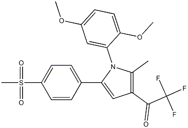 1-{1-(2,5-dimethoxyphenyl)-2-methyl-5-[4-(methylsulfonyl)phenyl]-1H-pyrrol-3-yl}-2,2,2-trifluoro-1-ethanone