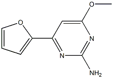 4-(2-furyl)-6-methoxypyrimidin-2-amine 结构式