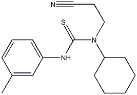  N-(2-cyanoethyl)-N-cyclohexyl-N'-(3-methylphenyl)thiourea