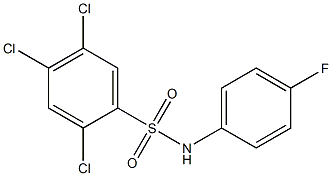 N1-(4-fluorophenyl)-2,4,5-trichlorobenzene-1-sulfonamide Structure