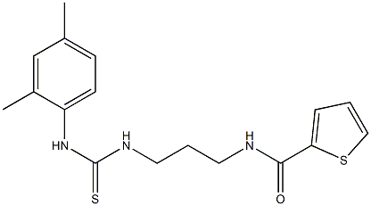 N2-(3-{[(2,4-dimethylanilino)carbothioyl]amino}propyl)thiophene-2-carboxamide Struktur