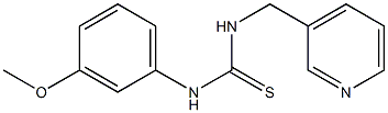 N-(3-methoxyphenyl)-N'-(3-pyridylmethyl)thiourea,,结构式