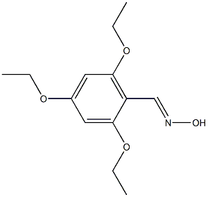 2,4,6-triethoxybenzaldehyde oxime Structure