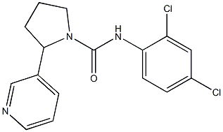 N1-(2,4-dichlorophenyl)-2-(3-pyridyl)pyrrolidine-1-carboxamide Struktur