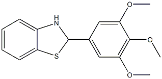 2-(3,4,5-trimethoxyphenyl)-2,3-dihydro-1,3-benzothiazole 结构式