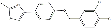 4-{4-[(3,4-dichlorobenzyl)oxy]phenyl}-2-methyl-1,3-thiazole Structure