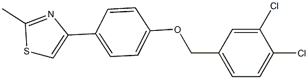 4-{4-[(3,4-dichlorobenzyl)oxy]phenyl}-2-methyl-1,3-thiazole