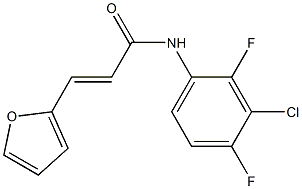 N-(3-chloro-2,4-difluorophenyl)-3-(2-furyl)acrylamide Structure