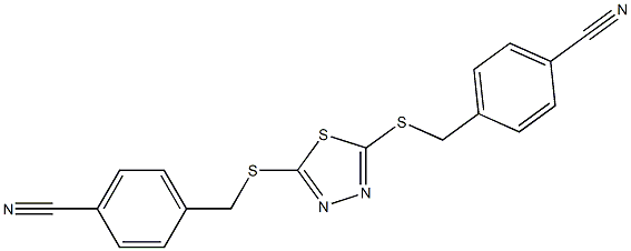 4-[({5-[(4-cyanobenzyl)thio]-1,3,4-thiadiazol-2-yl}thio)methyl]benzonitrile