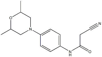 2-cyano-N-[4-(2,6-dimethylmorpholino)phenyl]acetamide Structure