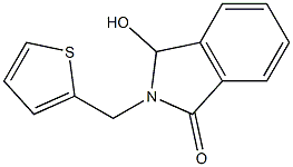 3-hydroxy-2-(2-thienylmethyl)-1-isoindolinone 化学構造式