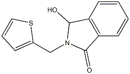 3-hydroxy-2-(2-thienylmethyl)-1-isoindolinone 结构式