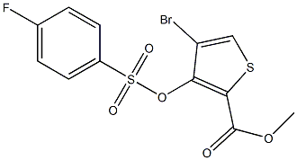 methyl 4-bromo-3-{[(4-fluorophenyl)sulfonyl]oxy}thiophene-2-carboxylate