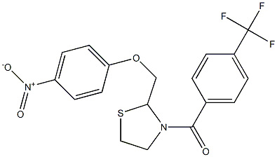  {2-[(4-nitrophenoxy)methyl]-1,3-thiazolan-3-yl}[4-(trifluoromethyl)phenyl]methanone