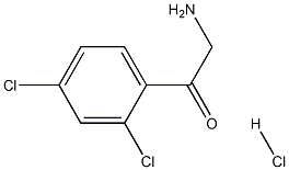 2-amino-1-(2,4-dichlorophenyl)ethan-1-one hydrochloride Structure