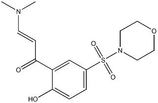 3-(dimethylamino)-1-[2-hydroxy-5-(morpholinosulfonyl)phenyl]-2-propen-1-one,,结构式