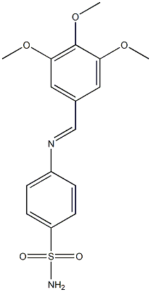 4-[(3,4,5-trimethoxybenzylidene)amino]benzene-1-sulfonamide|