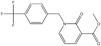 methyl 2-oxo-1-[4-(trifluoromethyl)benzyl]-1,2-dihydro-3-pyridinecarboxylate Structure