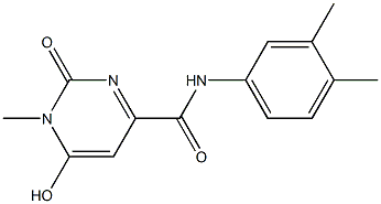 N-(3,4-dimethylphenyl)-6-hydroxy-1-methyl-2-oxo-1,2-dihydro-4-pyrimidinecarboxamide Structure