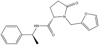 (2S)-1-(2-furylmethyl)-5-oxo-N-[(1S)-1-phenylethyl]tetrahydro-1H-pyrrole-2-carboxamide