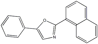 2-(1-naphthyl)-5-phenyl-1,3-oxazole Struktur