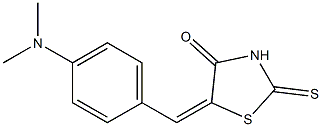 5-{(E)-[4-(dimethylamino)phenyl]methylidene}-2-thioxo-1,3-thiazolan-4-one Struktur