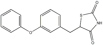 5-(3-phenoxybenzyl)-1,3-thiazolane-2,4-dione Structure