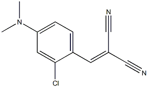 2-[2-chloro-4-(dimethylamino)benzylidene]malononitrile Structure