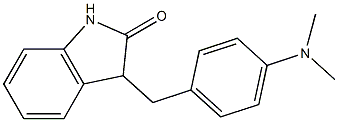 3-[4-(dimethylamino)benzyl]indolin-2-one 化学構造式