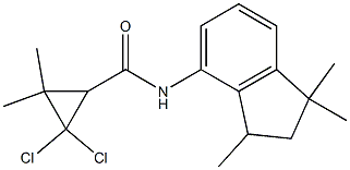 2,2-dichloro-3,3-dimethyl-N-(1,1,3-trimethyl-2,3-dihydro-1H-inden-4-yl)cyclopropanecarboxamide