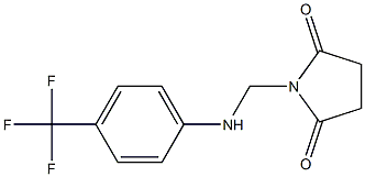 1-{[4-(trifluoromethyl)anilino]methyl}pyrrolidine-2,5-dione 结构式