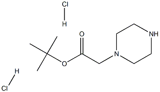 Piperazinoacetic acid tert-butylester 2HCl Struktur