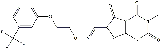 1,3-dimethyl-2,4,5-trioxo-1,2,3,4,5,6-hexahydrofuro[2,3-d]pyrimidine-6-carbaldehyde O-{2-[3-(trifluoromethyl)phenoxy]ethyl}oxime