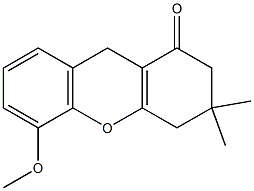 5-methoxy-3,3-dimethyl-2,3,4,9-tetrahydro-1H-xanthen-1-one,,结构式