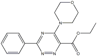 ethyl 5-morpholino-3-phenyl-1,2,4-triazine-6-carboxylate Struktur