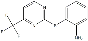 2-{[4-(trifluoromethyl)-2-pyrimidinyl]sulfanyl}aniline,,结构式