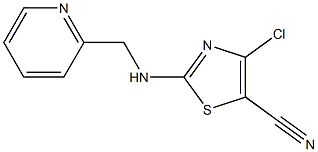 4-chloro-2-[(2-pyridinylmethyl)amino]-1,3-thiazole-5-carbonitrile Structure