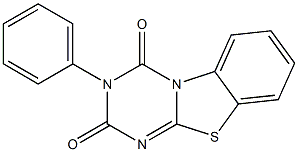 3-phenyl-3,4-dihydro-2H-benzo[d][1,3,5]triazino[2,1-b][1,3]thiazole-2,4-dione Struktur