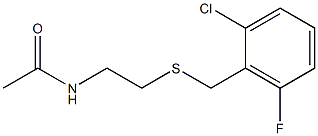 N1-{2-[(2-chloro-6-fluorobenzyl)thio]ethyl}acetamide Structure